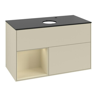 V&B Waschtischunterschrank Finion 100, Pl b m, Rg si Gr m Lac, si Gr m Lac