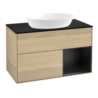 V&B Waschtischunterschrank Finion 100, Pl bla m, Reg bla m Lac, Oa ven