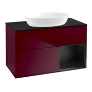 V&B Waschtischunterschrank Finion 100, Pl bla m, Reg bla m Lac, Peo m