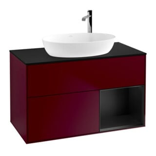 V&B Waschtischunterschrank Finion 100, Pl bla m, Reg bla m Lac, Peo m