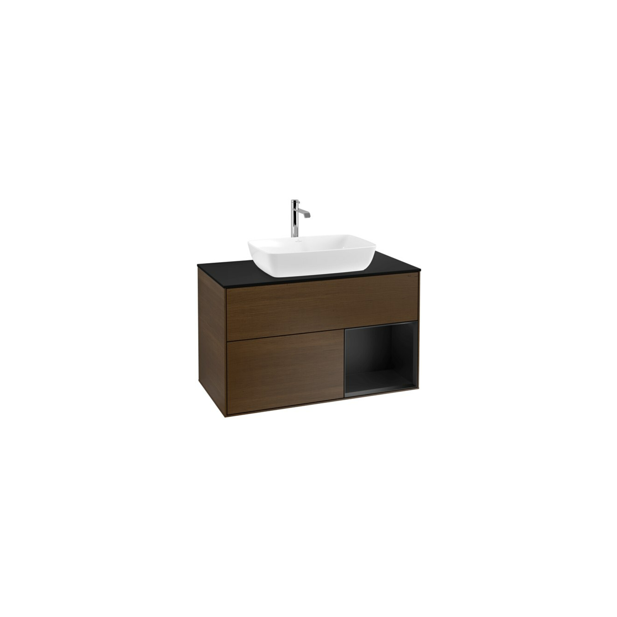 V&B Waschtischunterschrank Finion 100, Pl bla m, Reg bla m Lac, wal ven ; Villeroy & Boch