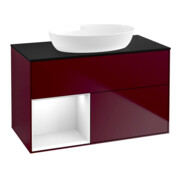 V&B Waschtischunterschrank Finion 100, Pl bla m, Reg glo wh. Lac, Peo m