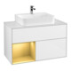 V&B Waschtischunterschrank Finion 100, Pl bla m, Reg li gol m, glo wh. Lac-1