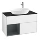 V&B Waschtischunterschrank Finion 100, Pl bla m, Reg md m Lac, glo wh. Lac-1