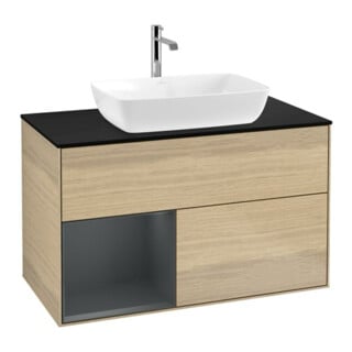 V&B Waschtischunterschrank Finion 100, Pl bla m, Reg md m Lac, Oa ven