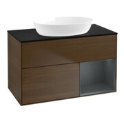 V&B Waschtischunterschrank Finion 100, Pl bla m, Reg md m Lac, wal ven