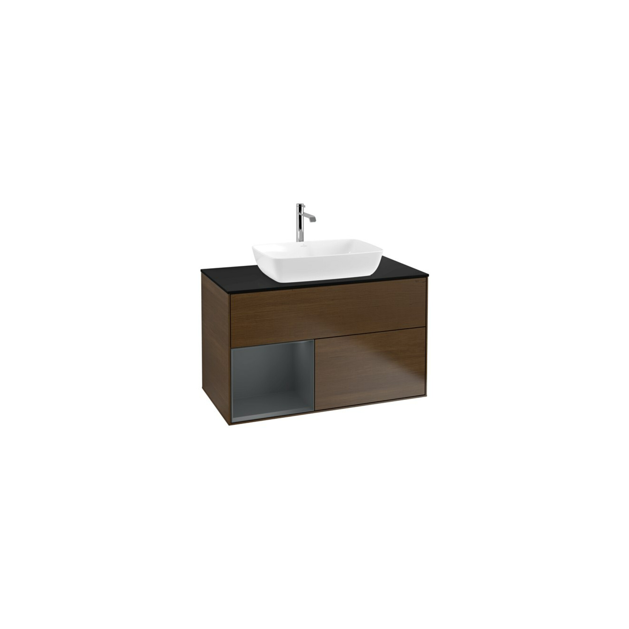 V&B Waschtischunterschrank Finion 100, Pl bla m, Reg md m Lac, wal ven ; Villeroy & Boch