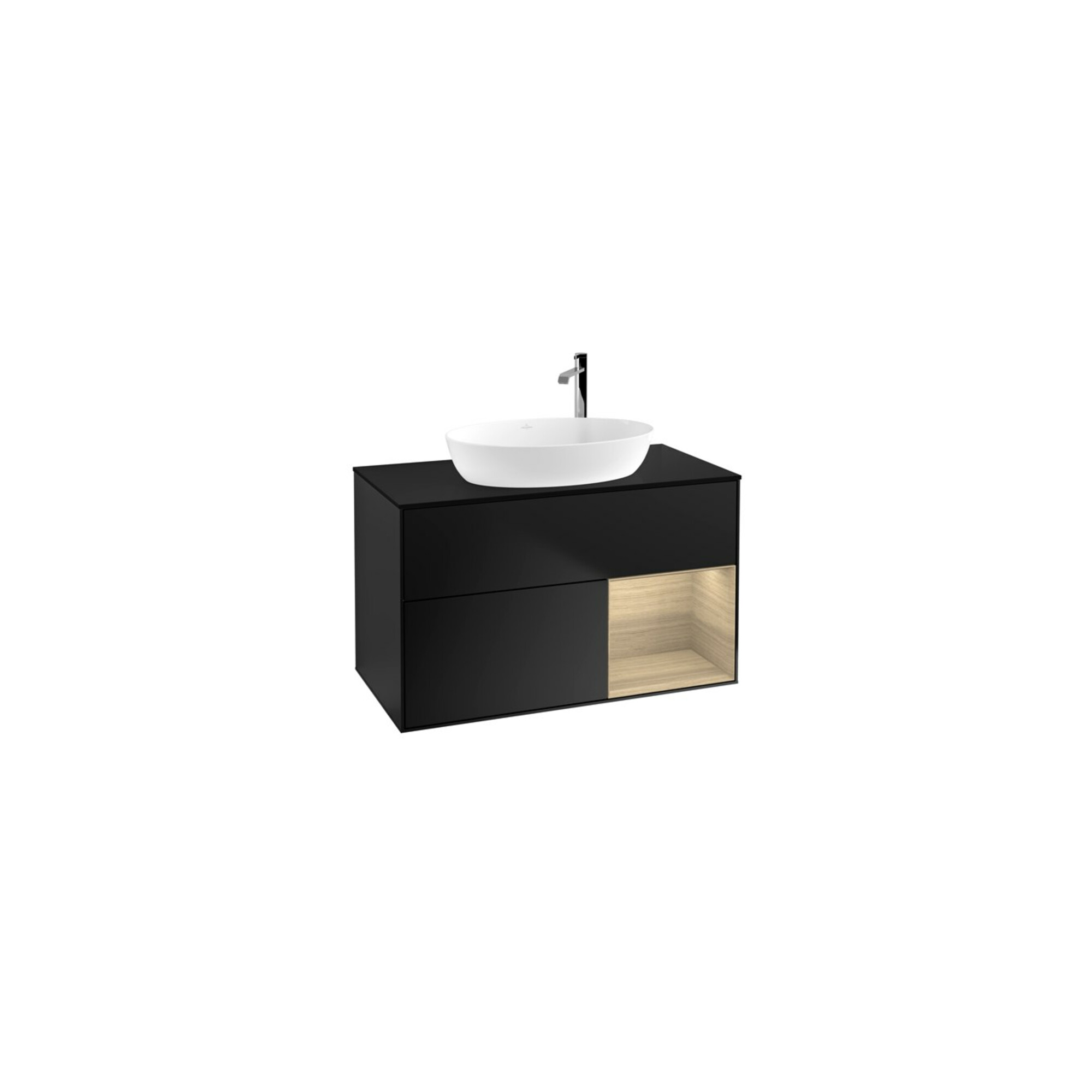 V&B Waschtischunterschrank Finion 100, Pl bla m, Reg Oa ven, bla m Lac ; Villeroy & Boch