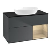 V&B Waschtischunterschrank Finion 100, Pl bla m, Reg Oa ven, md bl. m Lac