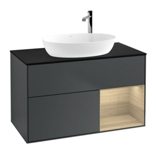 V&B Waschtischunterschrank Finion 100, Pl bla m, Reg Oa ven, md bl. m Lac