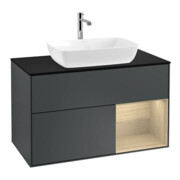 V&B Waschtischunterschrank Finion 100, Pl bla m, Reg Oa ven, md bl. m Lac