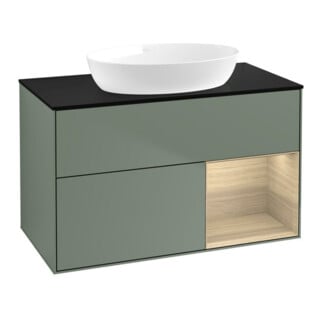 V&B Waschtischunterschrank Finion 100, Pl bla m, Reg Oa ven, Oli. m Lac