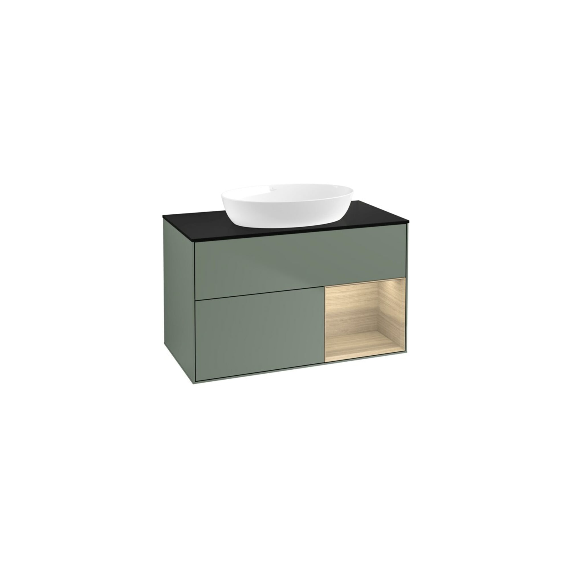 V&B Waschtischunterschrank Finion 100, Pl bla m, Reg Oa ven, Oli. m Lac ; Villeroy & Boch