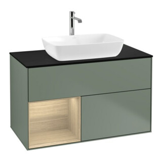 V&B Waschtischunterschrank Finion 100, Pl bla m, Reg Oa ven, Oli. m Lac