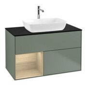 V&B Waschtischunterschrank Finion 100, Pl bla m, Reg Oa ven, Oli. m Lac