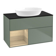 V&B Waschtischunterschrank Finion 100, Pl bla m, Reg Oa ven, Oli. m Lac