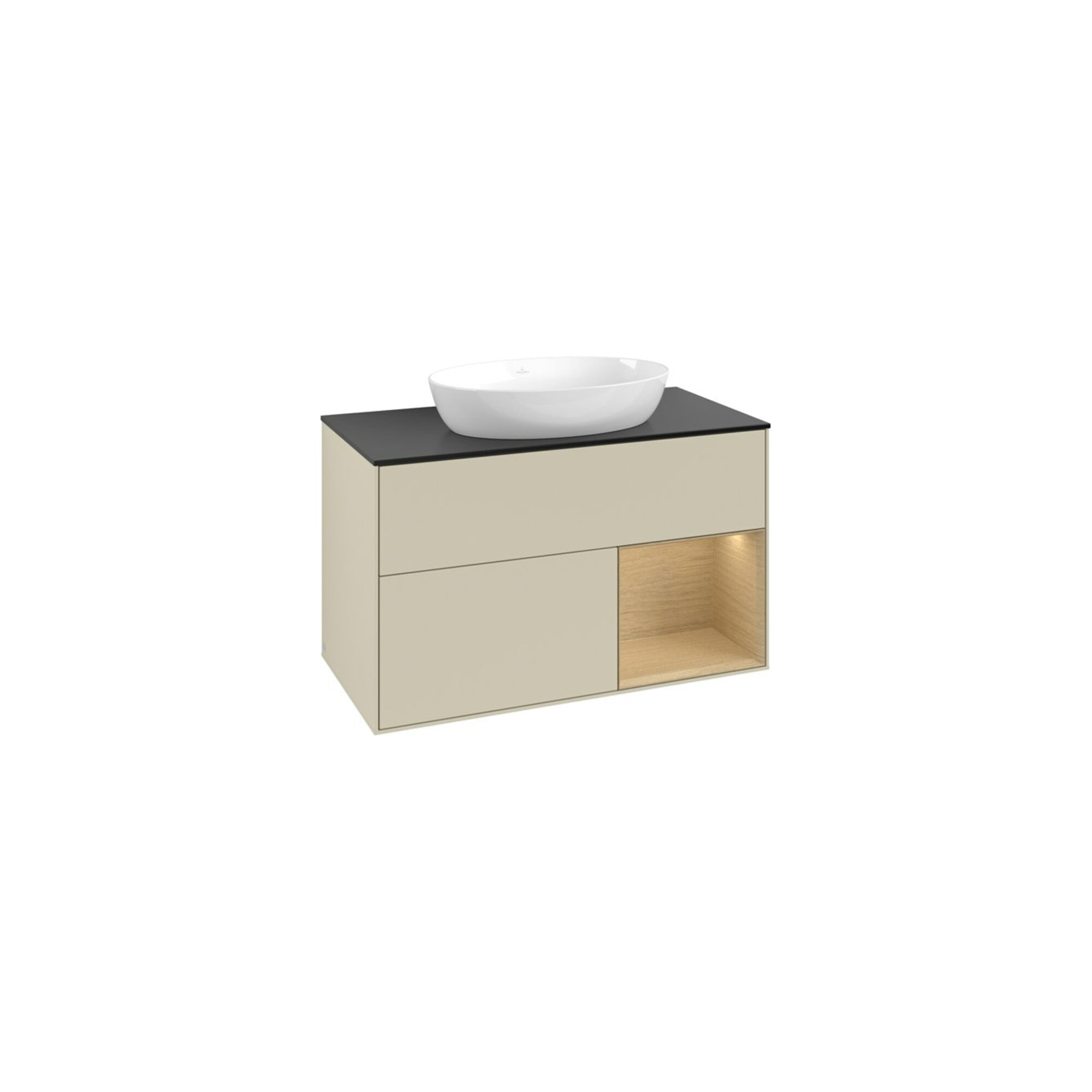 V&B Waschtischunterschrank Finion 100, Pl bla m, Reg Oa ven, si Gr m Lac ; Villeroy & Boch