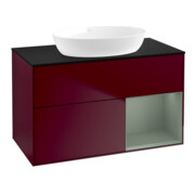 V&B Waschtischunterschrank Finion 100, Pl bla m, Reg Oli. m Lac, Peo m