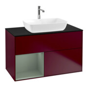 V&B Waschtischunterschrank Finion 100, Pl bla m, Reg Oli. m Lac, Peo m