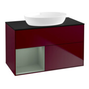 V&B Waschtischunterschrank Finion 100, Pl bla m, Reg Oli. m Lac, Peo m