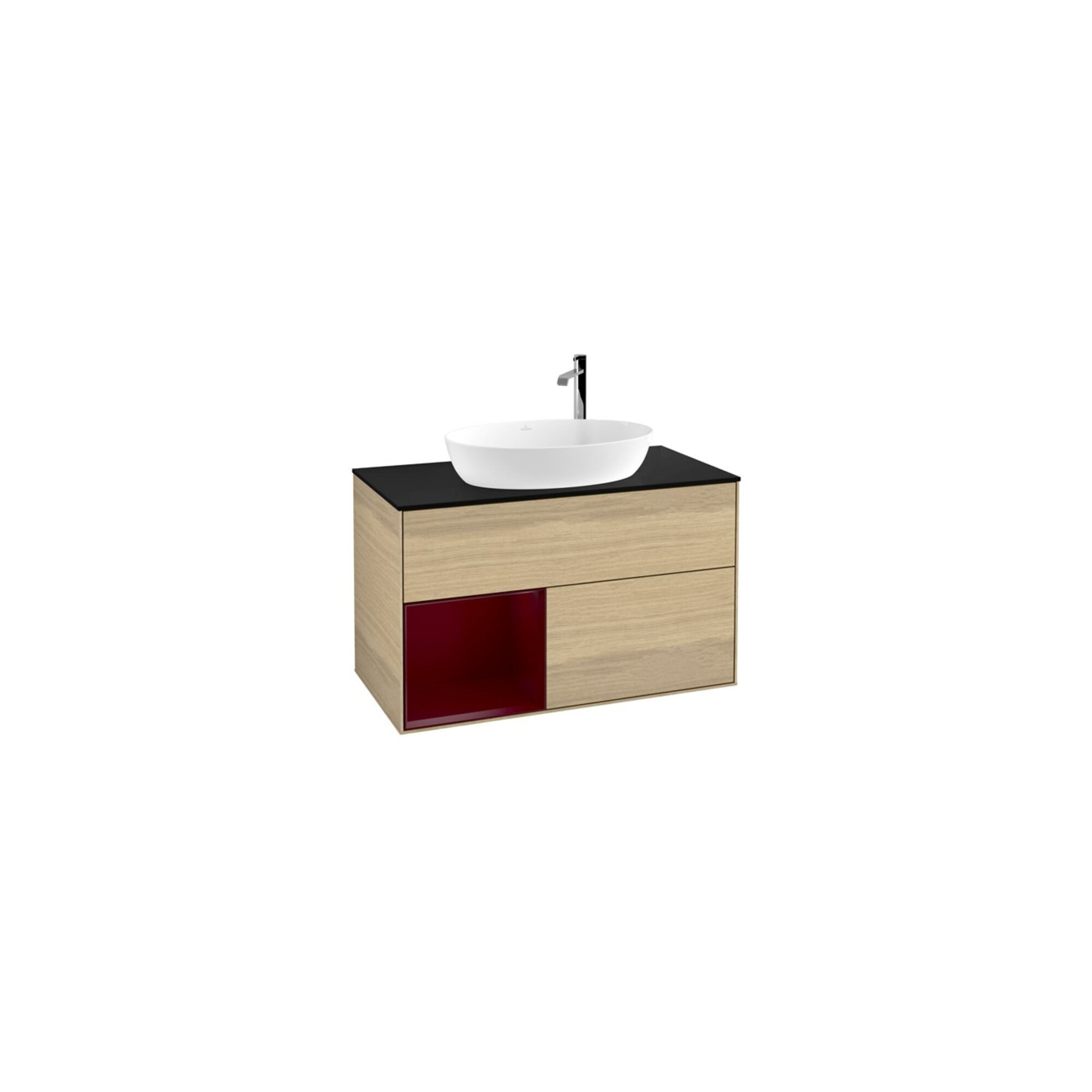 V&B Waschtischunterschrank Finion 100, Pl bla m, Reg Peo m Lac, Oa ven ; Villeroy & Boch