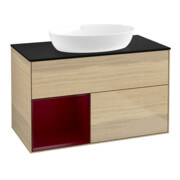 V&B Waschtischunterschrank Finion 100, Pl bla m, Reg Peo m Lac, Oa ven