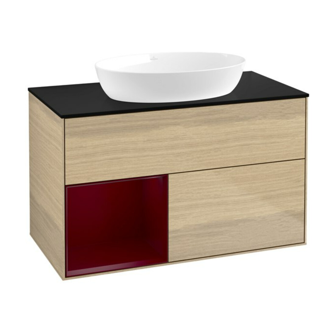 V&B Waschtischunterschrank Finion 100, Pl bla m, Reg Peo m Lac, Oa ven