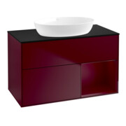 V&B Waschtischunterschrank Finion 100, Pl bla m, Reg Peo m Lac, Peo m
