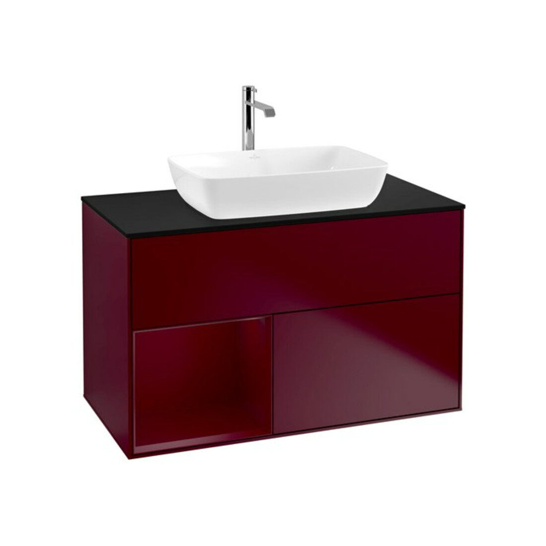 V&B Waschtischunterschrank Finion 100, Pl bla m, Reg Peo m Lac, Peo m