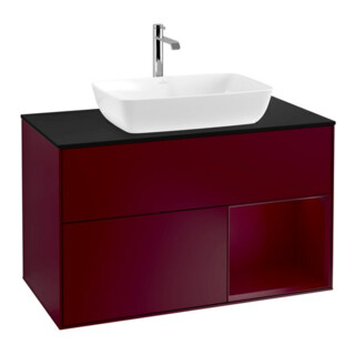 V&B Waschtischunterschrank Finion 100, Pl bla m, Reg Peo m Lac, Peo m