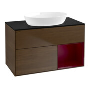 V&B Waschtischunterschrank Finion 100, Pl bla m, Reg Peo m Lac, wal ven