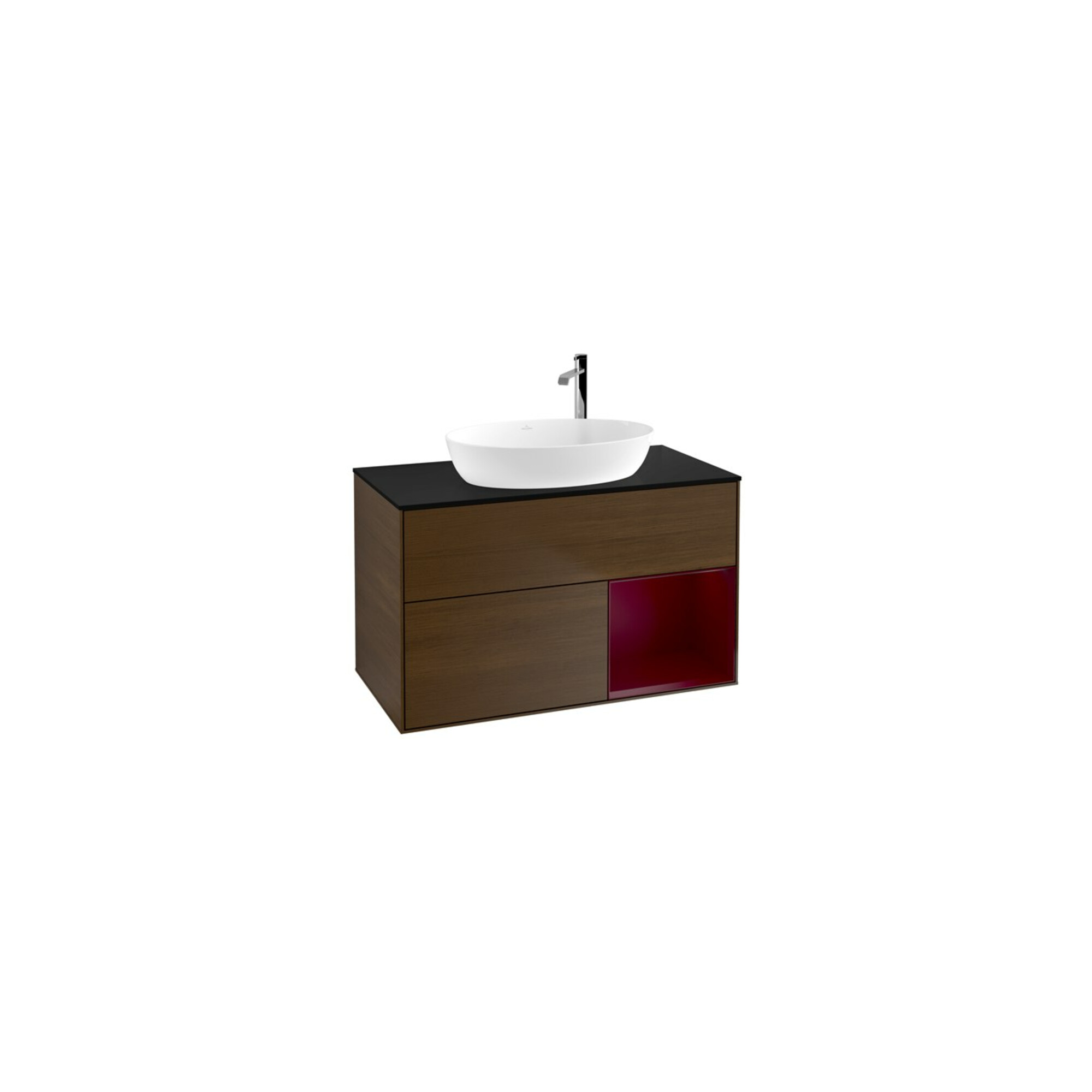 V&B Waschtischunterschrank Finion 100, Pl bla m, Reg Peo m Lac, wal ven ; Villeroy & Boch