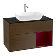 V&B Waschtischunterschrank Finion 100, Pl bla m, Reg Peo m Lac, wal ven