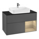 V&B Waschtischunterschrank Finion 100, Pl bla m, Reg re Oa ven, Anthrac. m-1