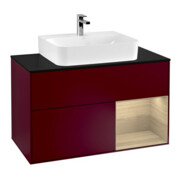V&B Waschtischunterschrank Finion 100, Pl bla m, Reg re Oa ven, Peo m