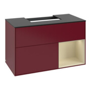 V&B Waschtischunterschrank Finion 100, Pl bla m, Reg re si Gr m Lac, Peo m-3