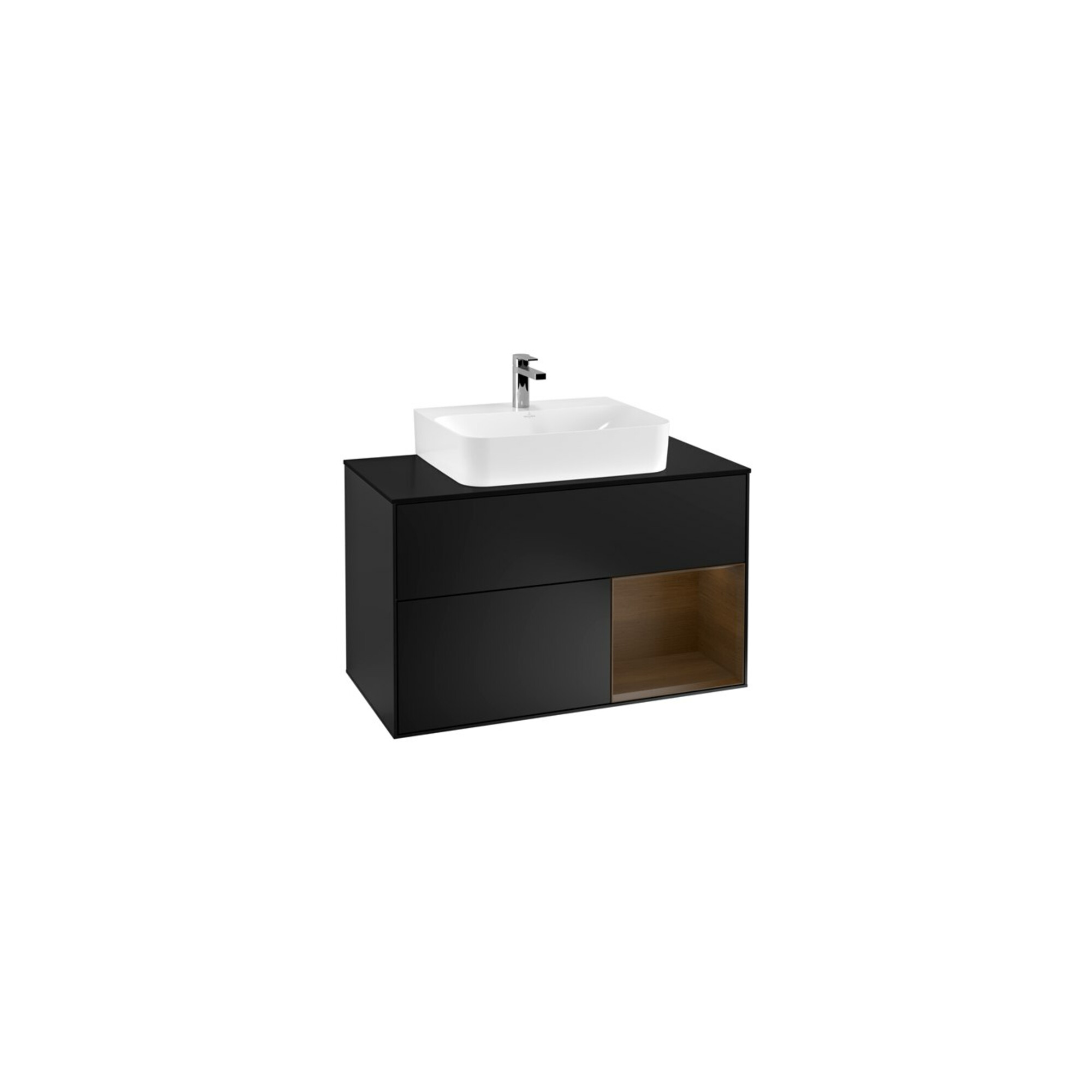 V&B Waschtischunterschrank Finion 100, Pl bla m, Reg re wal ven, bla m Lac ; Villeroy & Boch