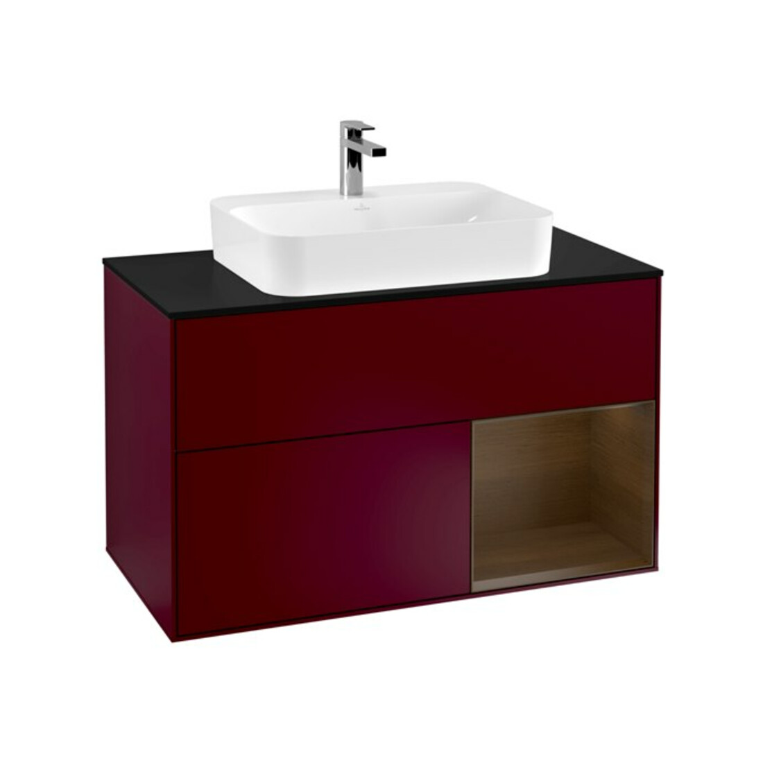 V&B Waschtischunterschrank Finion 100, Pl bla m, Reg re wal ven, Peo m