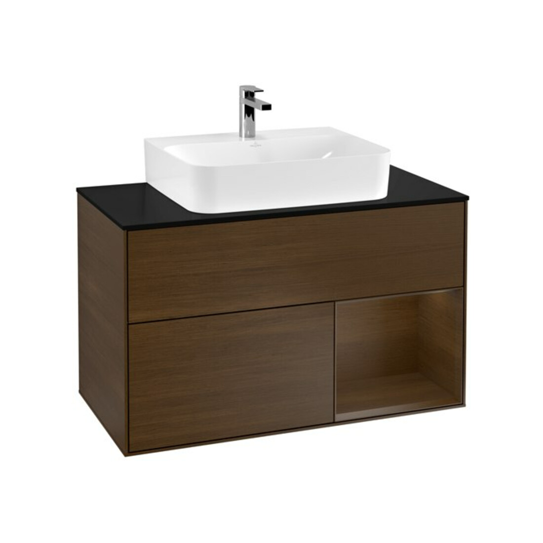 V&B Waschtischunterschrank Finion 100, Pl bla m, Reg re wal ven, wal ven