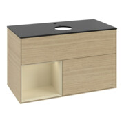 V&B Waschtischunterschrank Finion 100, Pl bla m, Reg si Gr m Lac, Oa ven
