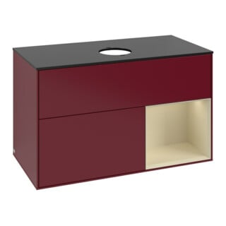 V&B Waschtischunterschrank Finion 100, Pl bla m, Reg si Gr m Lac, Peo m