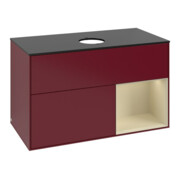 V&B Waschtischunterschrank Finion 100, Pl bla m, Reg si Gr m Lac, Peo m