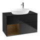 V&B Waschtischunterschrank Finion 100, Pl bla m, Reg wal ven, bla m Lac