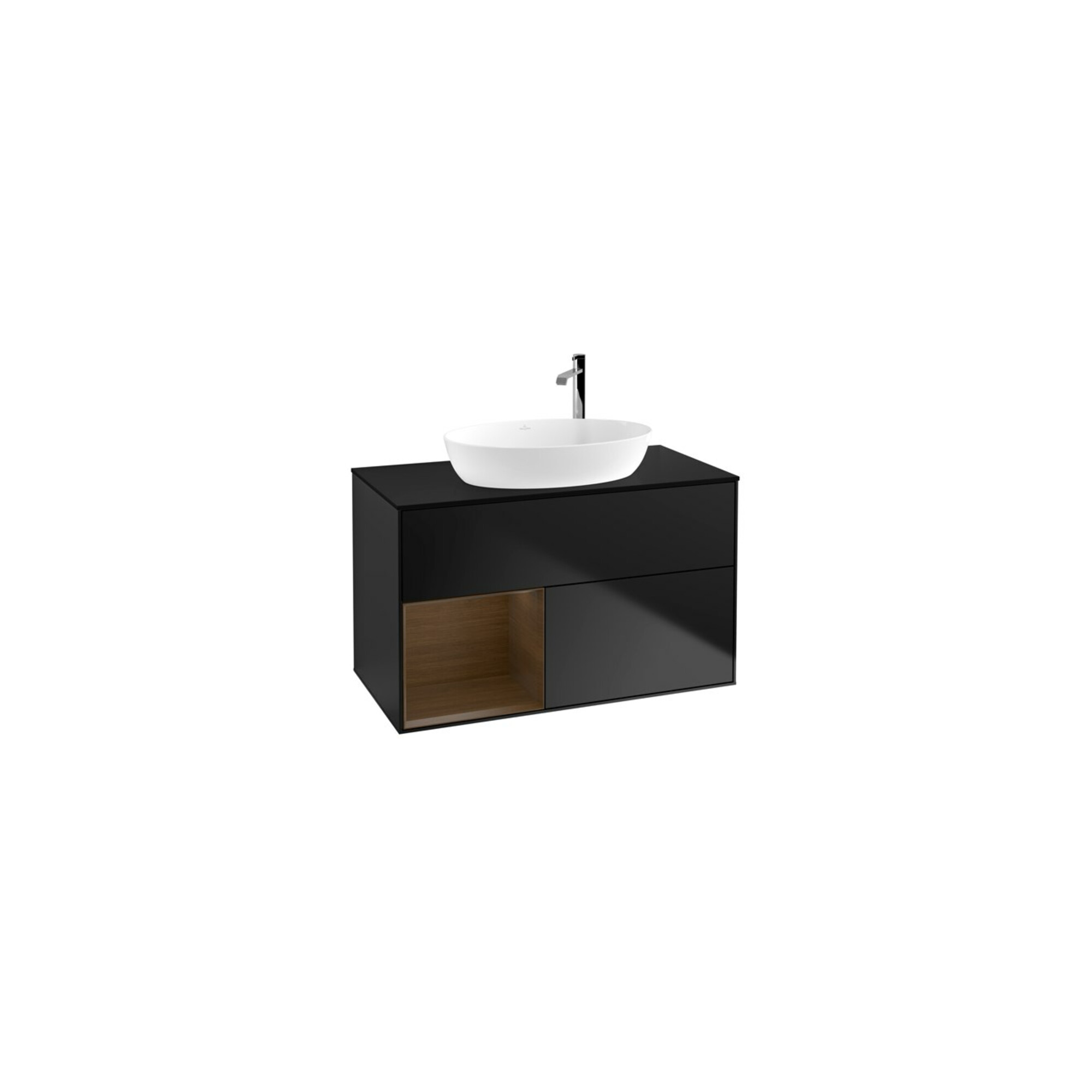 V&B Waschtischunterschrank Finion 100, Pl bla m, Reg wal ven, bla m Lac ; Villeroy & Boch