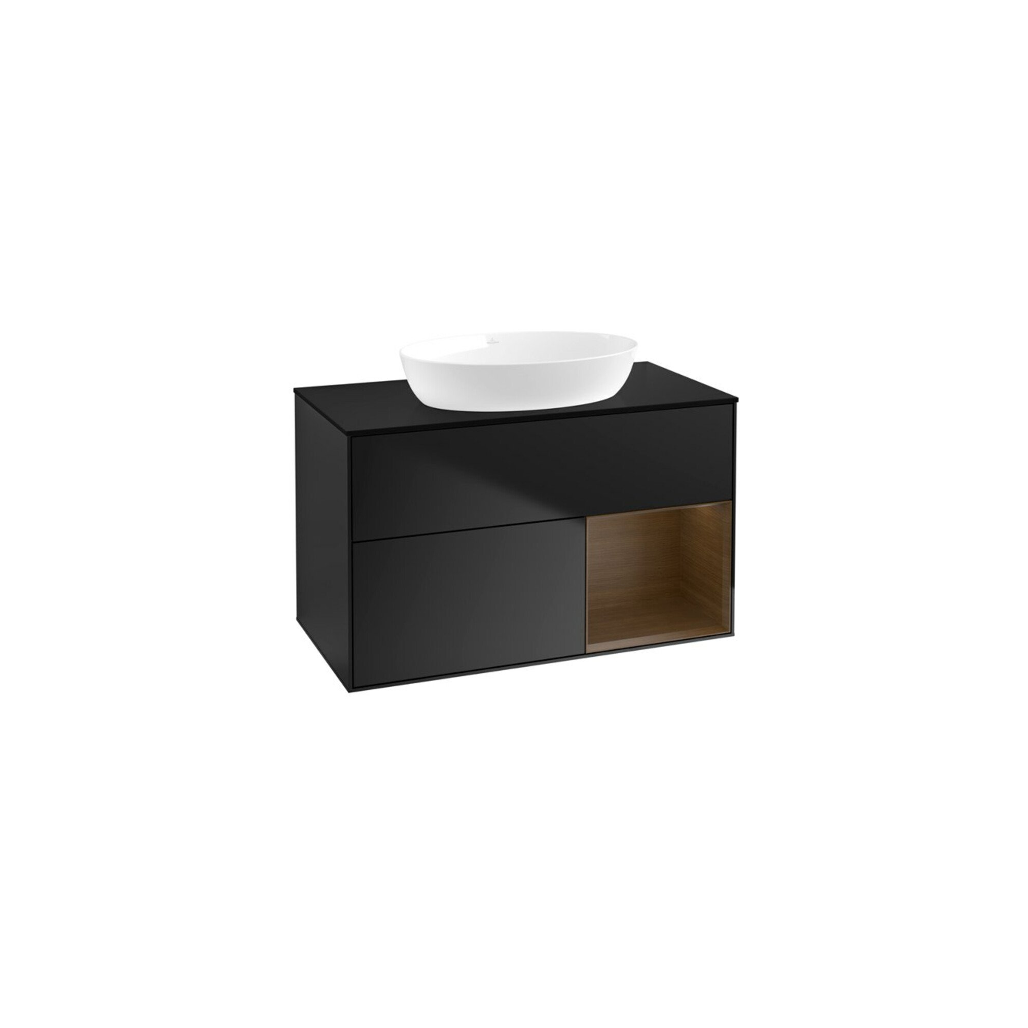 V&B Waschtischunterschrank Finion 100, Pl bla m, Reg wal ven, bla m Lac ; Villeroy & Boch