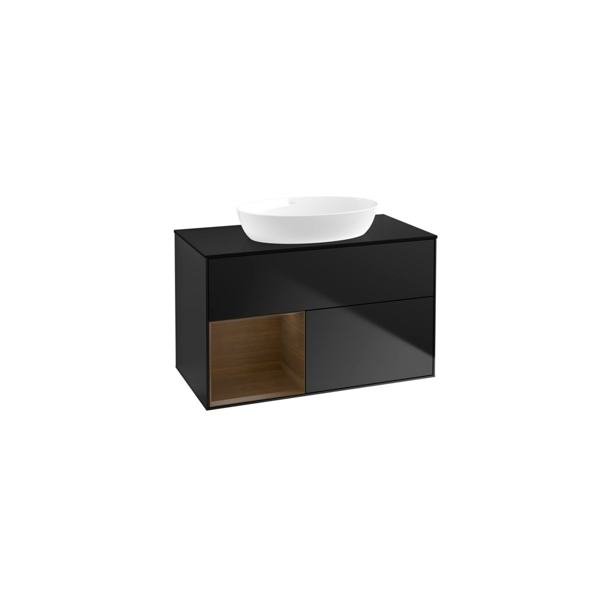 V&B Waschtischunterschrank Finion 100, Pl bla m, Reg wal ven, bla m Lac ; Villeroy & Boch