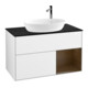 V&B Waschtischunterschrank Finion 100, Pl bla m, Reg wal ven, glo wh. Lac