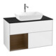 V&B Waschtischunterschrank Finion 100, Pl bla m, Reg wal ven, glo wh. Lac-1
