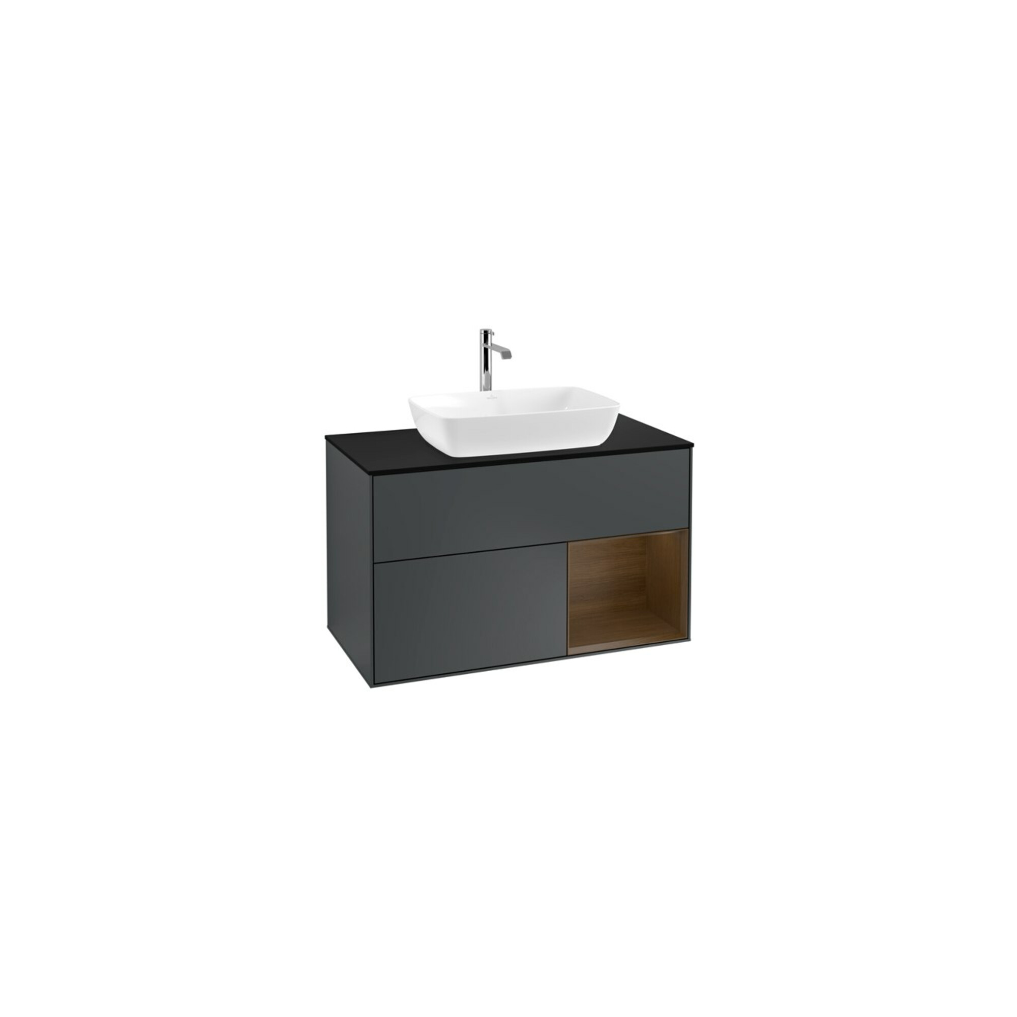V&B Waschtischunterschrank Finion 100, Pl bla m, Reg wal ven, md bl. m Lac ; Villeroy & Boch