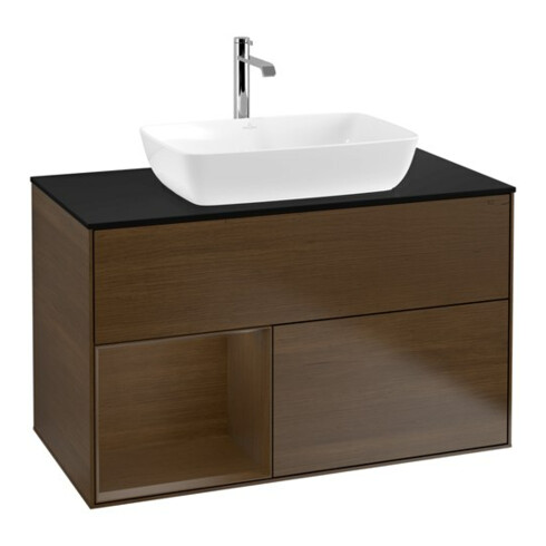 V&B Waschtischunterschrank Finion 100, Pl bla m, Reg wal ven, wal ven